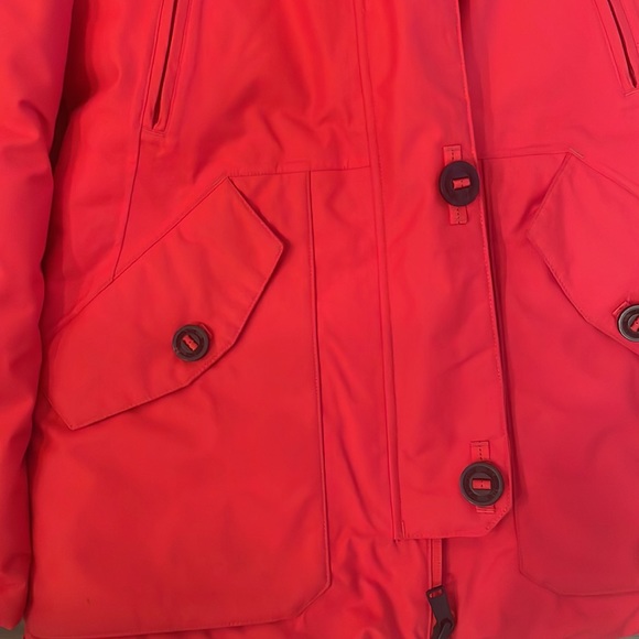 North Face | Red Women’s Parka with Fur Hood (S) - Picture 2 of 3